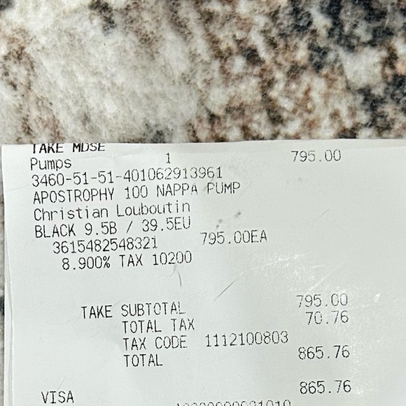 Christian Louboutin Apostrophy Pump Black Size 39.5 - Picture 15 of 15